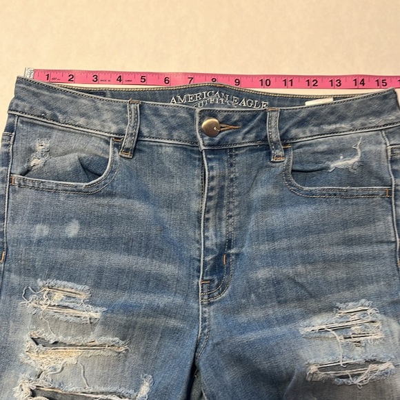 American Eagle Super Stretch Ripped Skinny Jeans - Picture 10 of 11